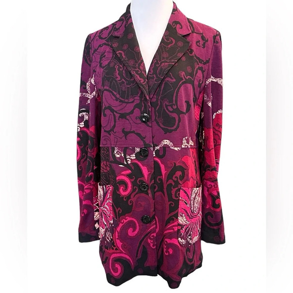 Chico’s All About the Berries Ponte Knit Blazer - Picture 1 of 5